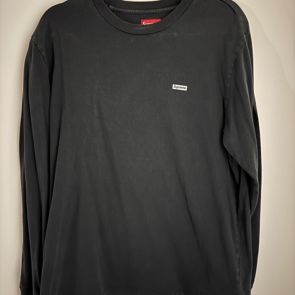 Supreme Black Long Sleeve Tee